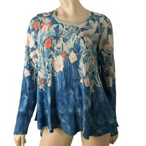 Anthropologie Sweater Long Sleeve Womens Small Pullover Floral  Oversized Meadow
